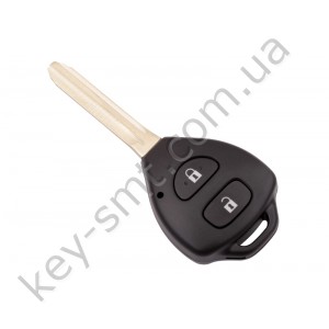 Корпус ключа Toyota Corolla, Rav4, Auris и другие, 2 кнопки, лезвие TOY43 /D
