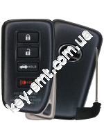 Смарт ключ Lexus NX200T, NX300H, LX570, NX300, 315 Mhz, HYQ14FBA Pg1:A8, H-chip, 3+1 кнопки /D