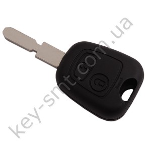 Корпус ключа Peugeot 406, 607, 2 кнопки, лезвие NE78 /D