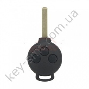 Корпус ключа Smart Fortwo, 3 кнопка, лезвие VA2 /D