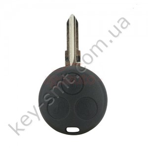 Корпус ключа Smart Fortwo, Roadster, 3 кнопки, лезвие YM23R, с отверстиями под лампочки /D