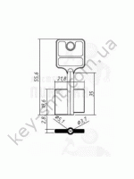 MAE14D 55,6mmх18,6mmх21,8mmх35mm_MAUER 55.6 mm