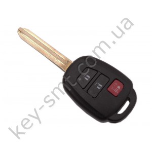 Корпус ключа Toyota Rav4, Highlander и другие, 2+1 кнопки, лезвие TOY43 /D