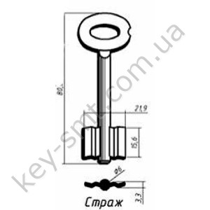 Страж-1  (80x15.6x21.9мм) (6мм)