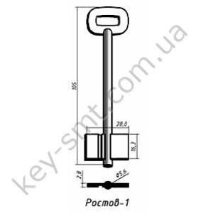 Ростов-1 106х16,2хd=5,5 - правый паз Желтый