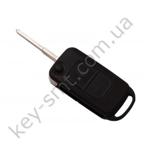 Корпус выкидного ключа Mercedes E-class и другие, 2 кнопки, лезвие HU64, с ИК портом /D