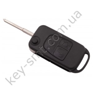Корпус выкидного ключа Mercedes ML-class и другие, 3 кнопки, HU64, с ИК портом /D