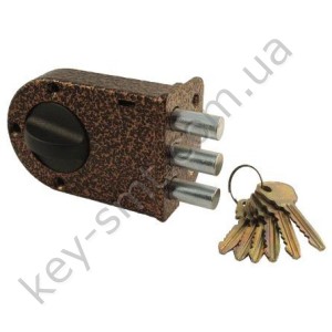 Замок накладной Аріко ЗН-3 (3-х риг.)