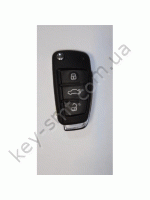 AUDI/A-059/ Корпус выкидного ключа с 3 кнопками/батарейка на корпусе/