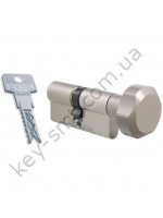 Цилиндр EVVA 3KS DZ(27x36T)ключ/поворотник  никель 3 ключа