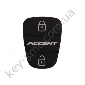 Hyundai Accent кнопки (резиновые) для выкидного ключа, 3 кнопки /D