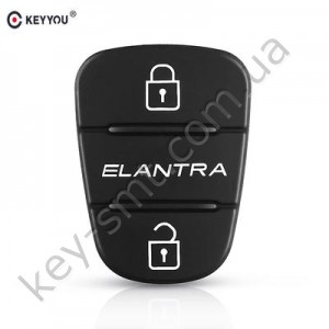 Hyundai Elantra кнопки (резиновые) для выкидного ключа, 3 кнопки /D