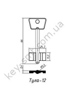 Тула-12(66x11.3x24.2мм) (5.4мм) Белый