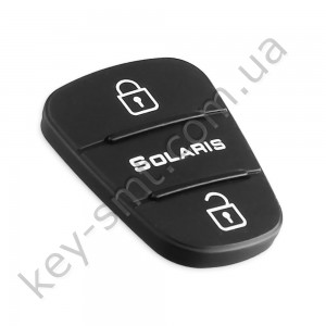 Hyundai Solaris кнопки (резиновые) для выкидного ключа, 3 кнопки /D