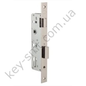 Замок врезной KALE 153 узкопроф. (30мм) с защелкой, никель