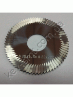 Фреза отрезная (70x1,5x22* 72T) карбид с срезами /RAISE/ AC.C