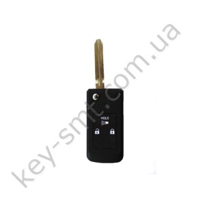 Корпус выкидного ключа Toyota Camry, Corolla и другие, 3 кнопки, лезвие TOY43, под переделку, #1 /D
