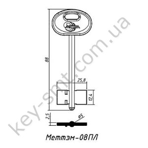 Меттем-08ПЛ -кор. вузьк. Білий