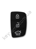 Hyundai кнопки (резиновые) для выкидного ключа, 3 кнопки, NEW /D