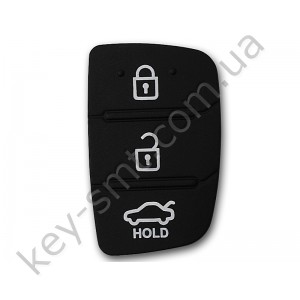 Hyundai кнопки (резиновые) для выкидного ключа, 3 кнопки, NEW /D