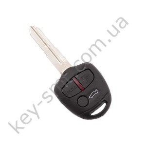 Корпус ключа Mitsubishi L200, Pajero 3 кнопки, лезвие MIT8 /D/СУПЕР КАЧЕСТВО С ЛОГОТИПОМ !