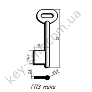 ГПЗ-мини  (70x16.2x18.7мм) (5.8мм)