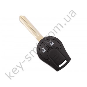 Корпус ключа Nissan Juke и другие, 2 кнопки, лезвие NSN14 /D