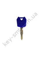 Корпус ключа с местом под чип Kawasaki NINJA ZX-14R, NINJA ZX-6R и другие, лезвие KW16, синий /D