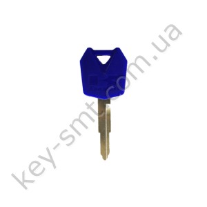 Корпус ключа с местом под чип Kawasaki NINJA ZX-14R, NINJA ZX-6R и другие, лезвие KW16, синий /D