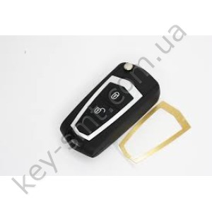 Корпус выкидного ключа Hyundai 2 кнопки, лезвие HYN14, под переделку, без места под батарейку, тип 3 /D