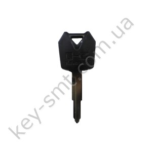Корпус ключа с местом под чип Kawasaki, лезвие KW16R, чёрный /D