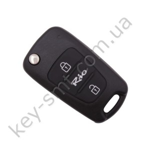 Корпус выкидного ключа Kia Rio, 3 кнопки, лезвие HYN14 /D
