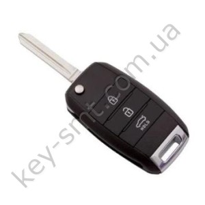 Корпус выкидного ключа Kia, 3 кнопки, лезвие HYN14R, большие кнопки /D