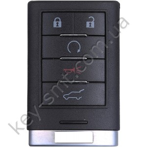 Корпус смарт ключа Cadillac XTS, ATS, CTS, STS, 4+1 кнопки /D