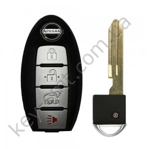 Корпус смарт ключа Nissan Sentra, Versa и другие, 3+1 кнопки, тип 2 /D