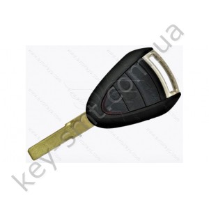 Корпус ключа Porsche 911 Targa, Boxster, Cayman и другие, 3 кнопки, лезвие HU66 /D