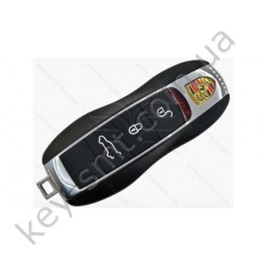 Корпус смарт ключа Porsche Cayenne, Panamera, Macan, 3 кнопки /D