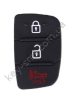 Hyundai кнопки (резиновые) для выкидного ключа, 2+1 кнопки, NEW /D