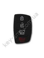 Hyundai кнопки (резиновые) для выкидного ключа, 3+1 кнопки, NEW /D