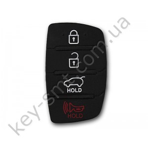 Hyundai кнопки (резиновые) для выкидного ключа, 3+1 кнопки, NEW /D
