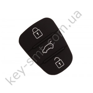 Hyundai, Kia кнопки (резиновые) для выкидного ключа, 3 кнопки, тип 2 /D
