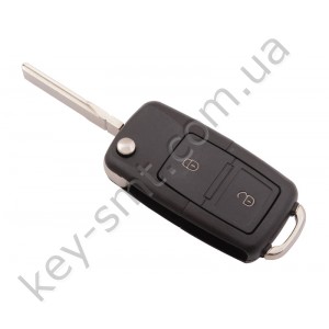 Выкидной ключ Volkswagen Golf, Passat, 433 Mhz, 1J0 959 753 AG, ID48, 2 кнопки /D