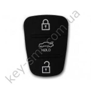 Hyundai, Kia кнопки (резиновые) для выкидного ключа, 3 кнопки, тип 3 /D