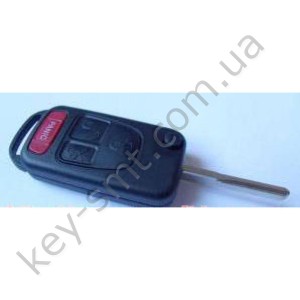 MERCEDES Корпус выкидного ключа 3 кн. HU64P PANIC (01.02.03/09/08)