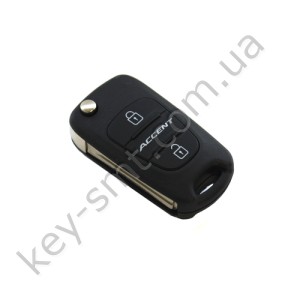 Корпус выкидного ключа Hyundai Accent 3 кнопки, лезвие HYN17 /D