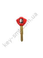 Корпус ключа с местом под чип Suzuki GSX-R1000, GSX-R600 и другие, лезвие SZ17R, красный /D