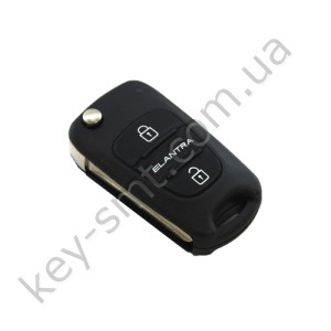 Корпус выкидного ключа Hyundai Elantra 3 кнопки, лезвие HYN14 /D