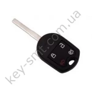 Корпус ключа Ford Fiesta, 3+1 кнопки, лезвие HU101 /D